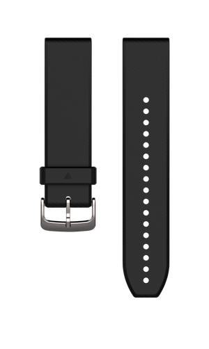 QuickFit® 22 urremme, Sort/Sølv silikone 1