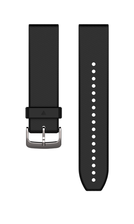 QuickFit® 22 urremme, Sort/Sølv silikone 1