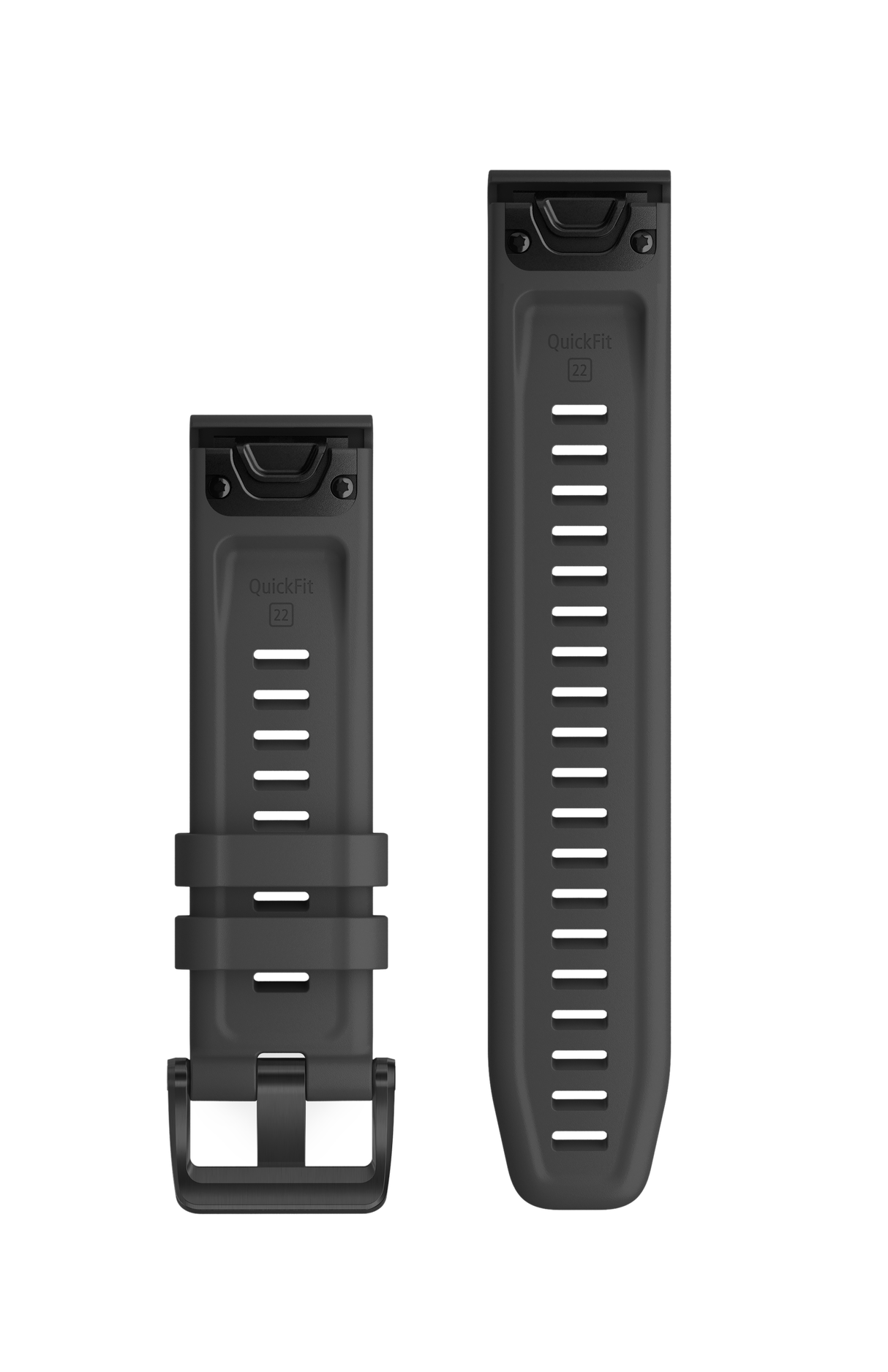 QuickFit® 22 urremme, Slate Grey silikone, sort hardware 1