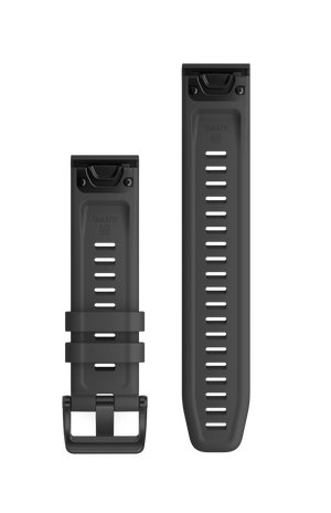 QuickFit® 22 urremme, Slate Grey silikone, sort hardware 1