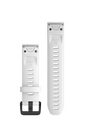 QuickFit® 20 urremme, Hvid silikone, sort hardware 1