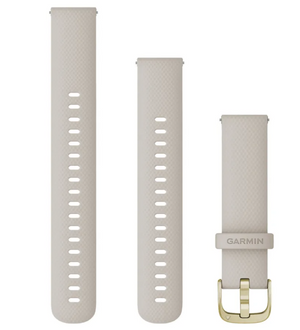 Quick Release remme (20 mm), Lys sand, rosaguld hardware 3