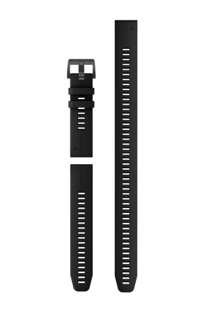 QuickFit® 22 remme, Sort silikone (Dykkersæt med 3 dele) 1