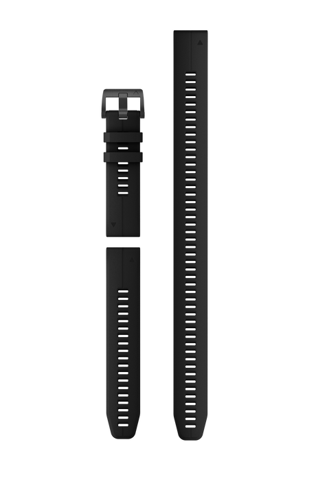 QuickFit® 22 remme, Sort silikone (Dykkersæt med 3 dele) 1