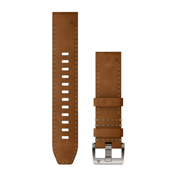 QuickFit® 22 urremme, Læder/FKM hybridrem, brun/sort 1