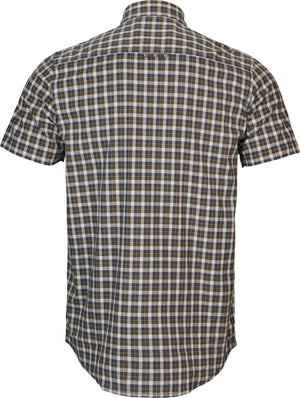 Fjell S/S-skjorta Naval Blue Check - Härkila