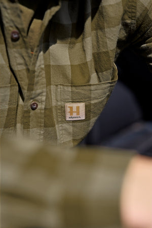 Skandinavisk L/S-skjorta Dark olive check - Härkila