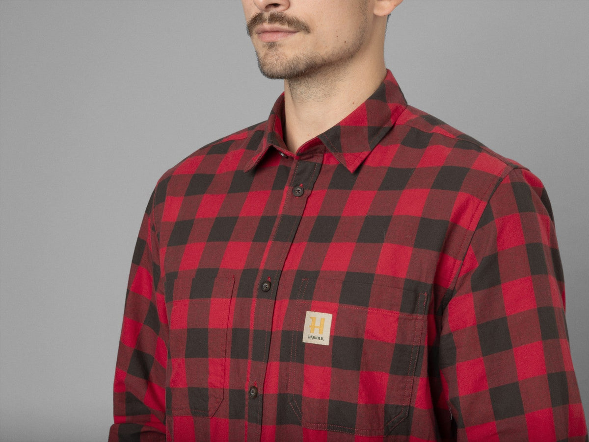 Skandinavisk långärmad skjorta Red check - Härkila
