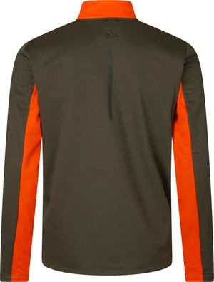 Elliot fleece Pine green/Hi-Vis orange - Seeland