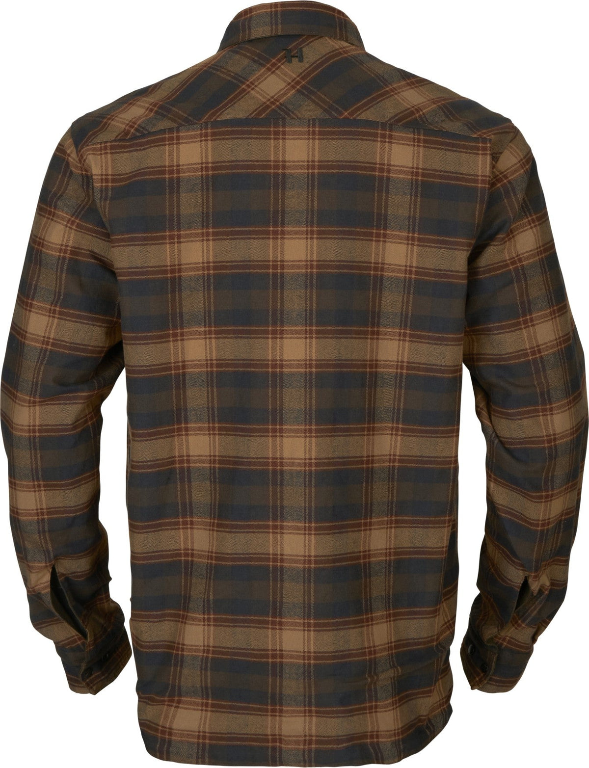 Eirik vändbar skjortjacka Dark warm olive/Burgundy - Härkila