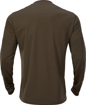 Mountain Hunter långärmad t-shirt Hunting green/Shadow brown - Härkila