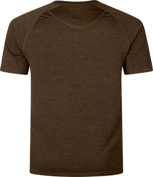 Active S/S t-shirt Demitasse Brun - Seeland