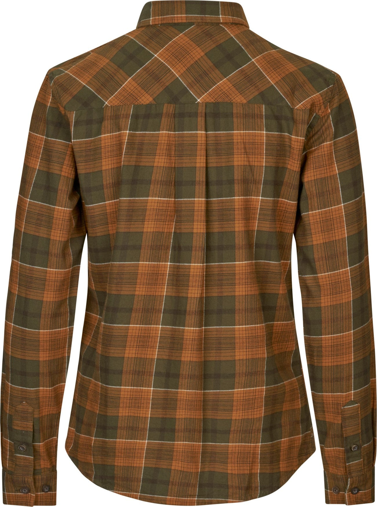 Skye Flannel skjorta för kvinnor Grizzly Brown/Terracotta Check - Seeland