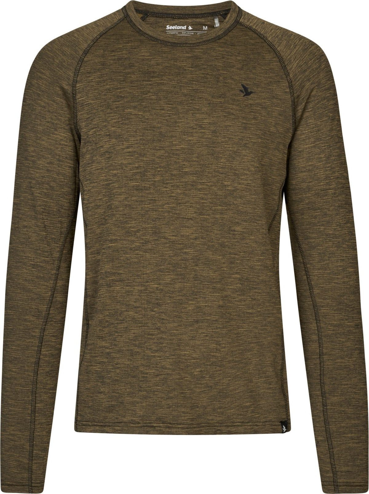 Peak T-tröja Military Olive Melange - Seeland