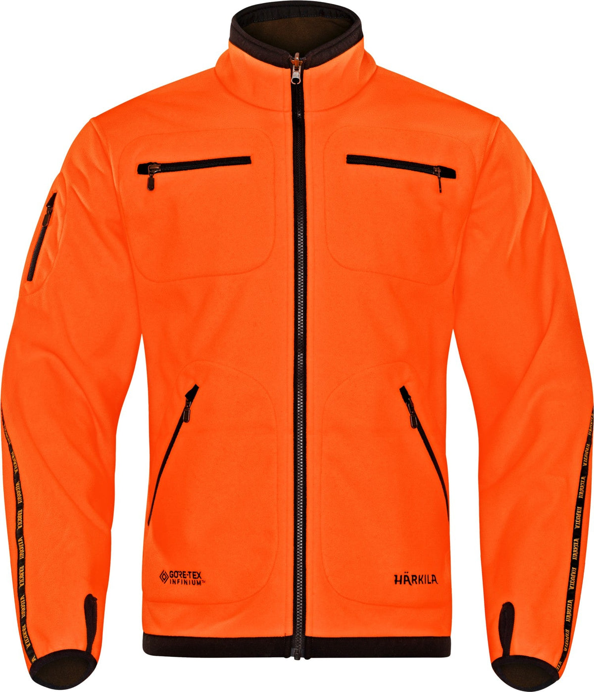 Kamko Fleecejacka Hunting green/Orange blaze - Härkila