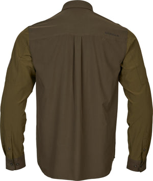Logmar Lättviktig L/S-skjorta Dark olive/Willow green - Härkila