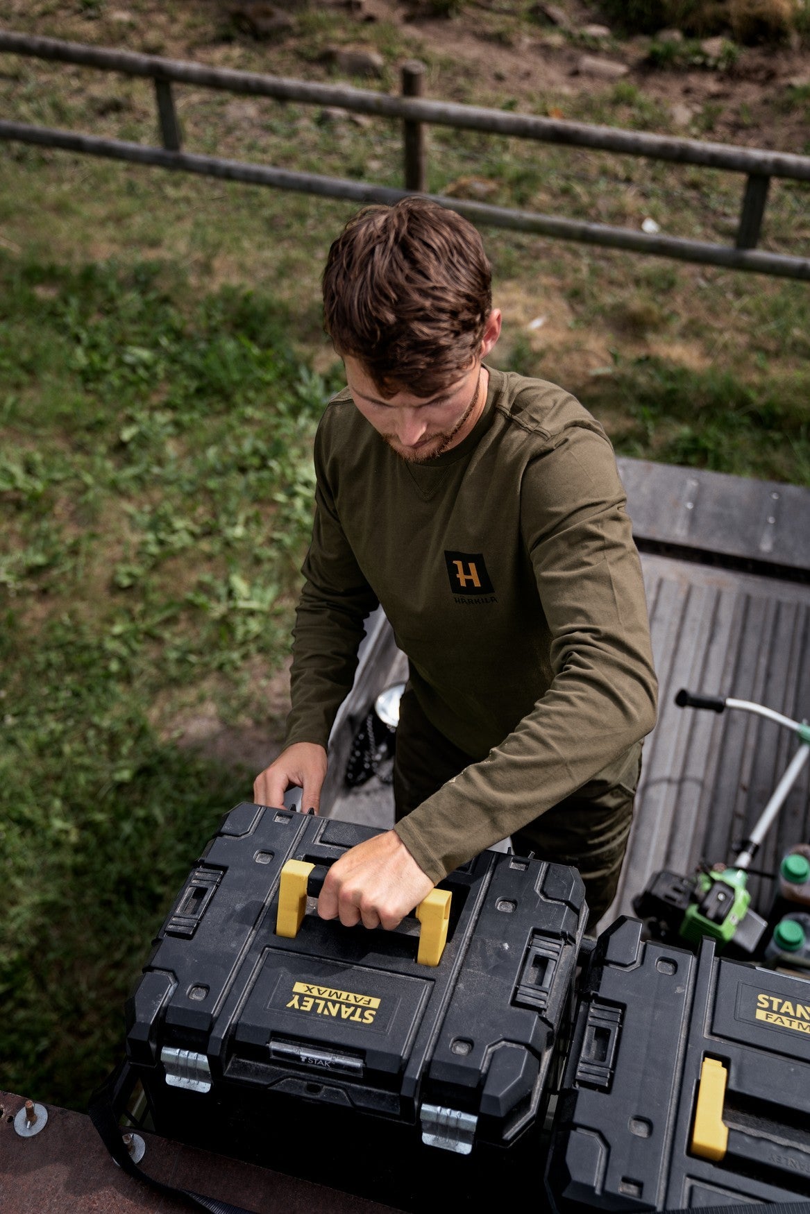 Gorm Långärmad t-shirt Willow green - Härkila