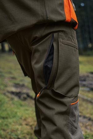 Venture byxor Pine green/Hi-Vis orange - Seeland