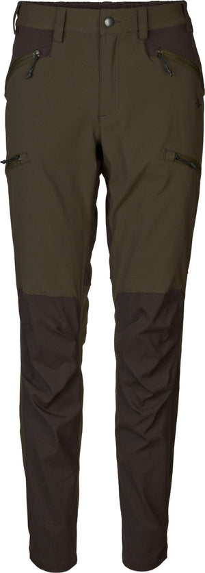 Larch Stretch-byxor för kvinnor Pine Green / Chocolate Torte - Seeland
