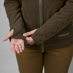 Kamko fleece Dam - Brun/Röd - Härkila