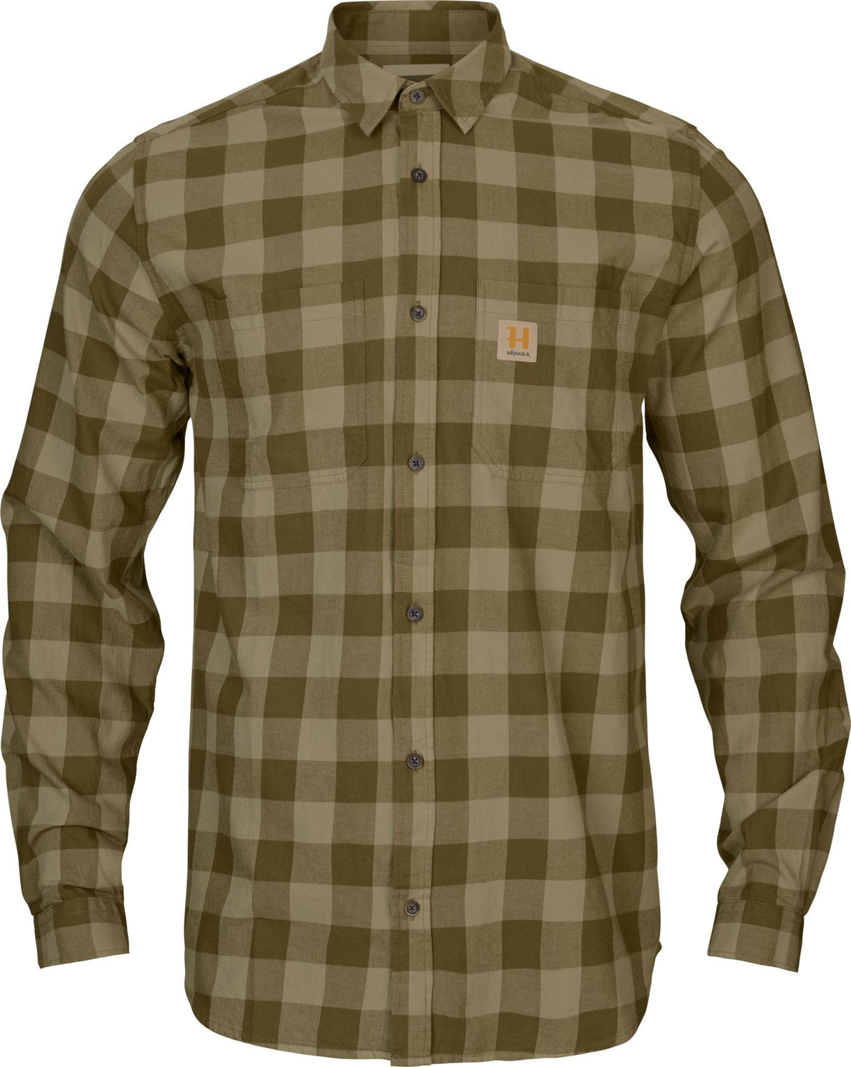 Skandinavisk L/S-skjorta Dark olive check - Härkila