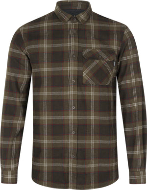 Glen Flanellskjorta Pine green rutig - Seeland