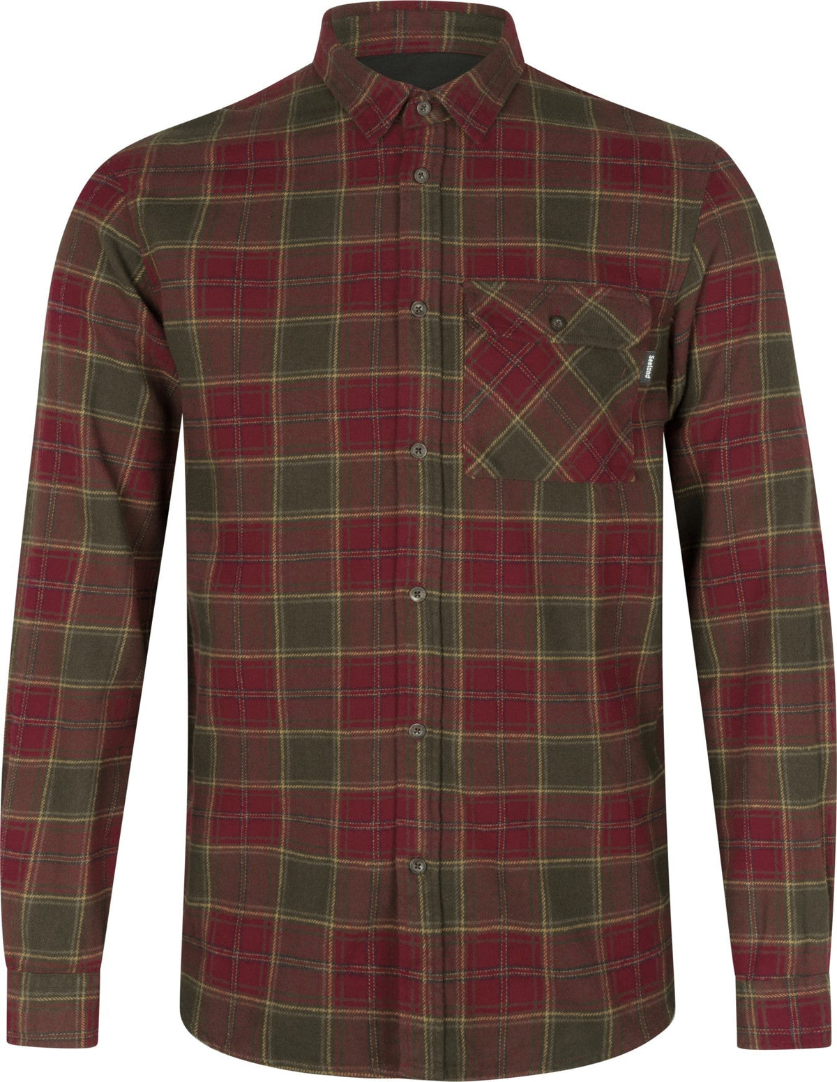 Glen Flanellskjorta Red forest check - Seeland