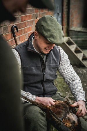 Woodcock Earl Fleece väst Dark Grey Melange - Seeland