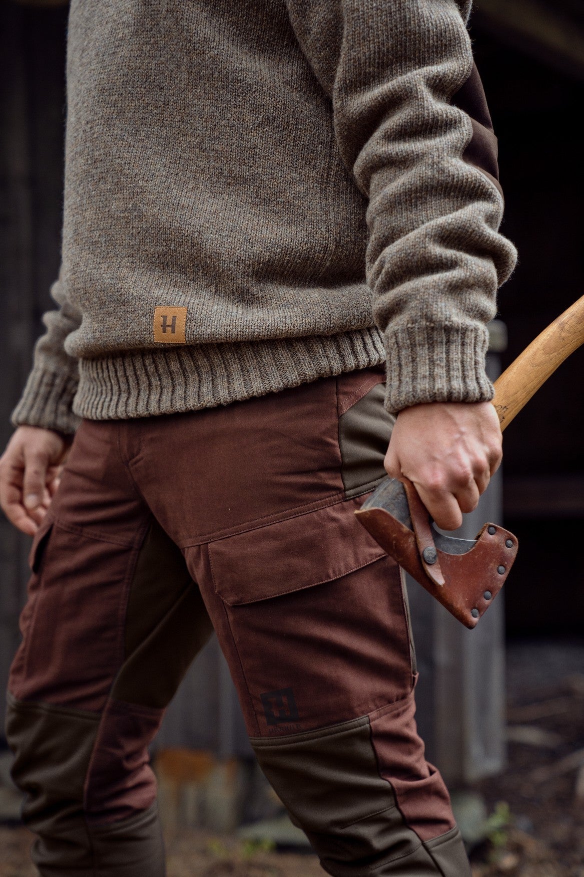 Scandinavian byxor - Blodstone red/Shadow brown - Härkila