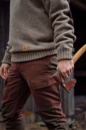 Scandinavian byxor - Blodstone red/Shadow brown - Härkila