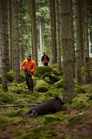 Kamko Fleecejacka Hunting green/Orange blaze - Härkila