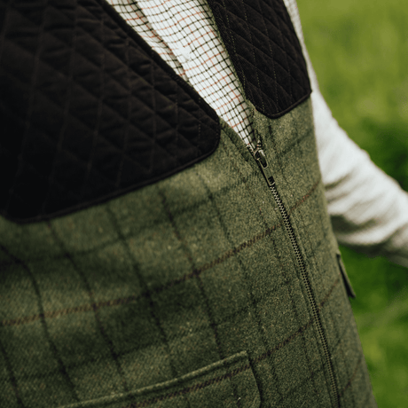 1919 Classic M Jaktväst Tweed Grön - Swedteam