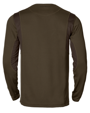 Forest Hunter långärmad T-shirt Hunting green/Shadow brown - Härkila