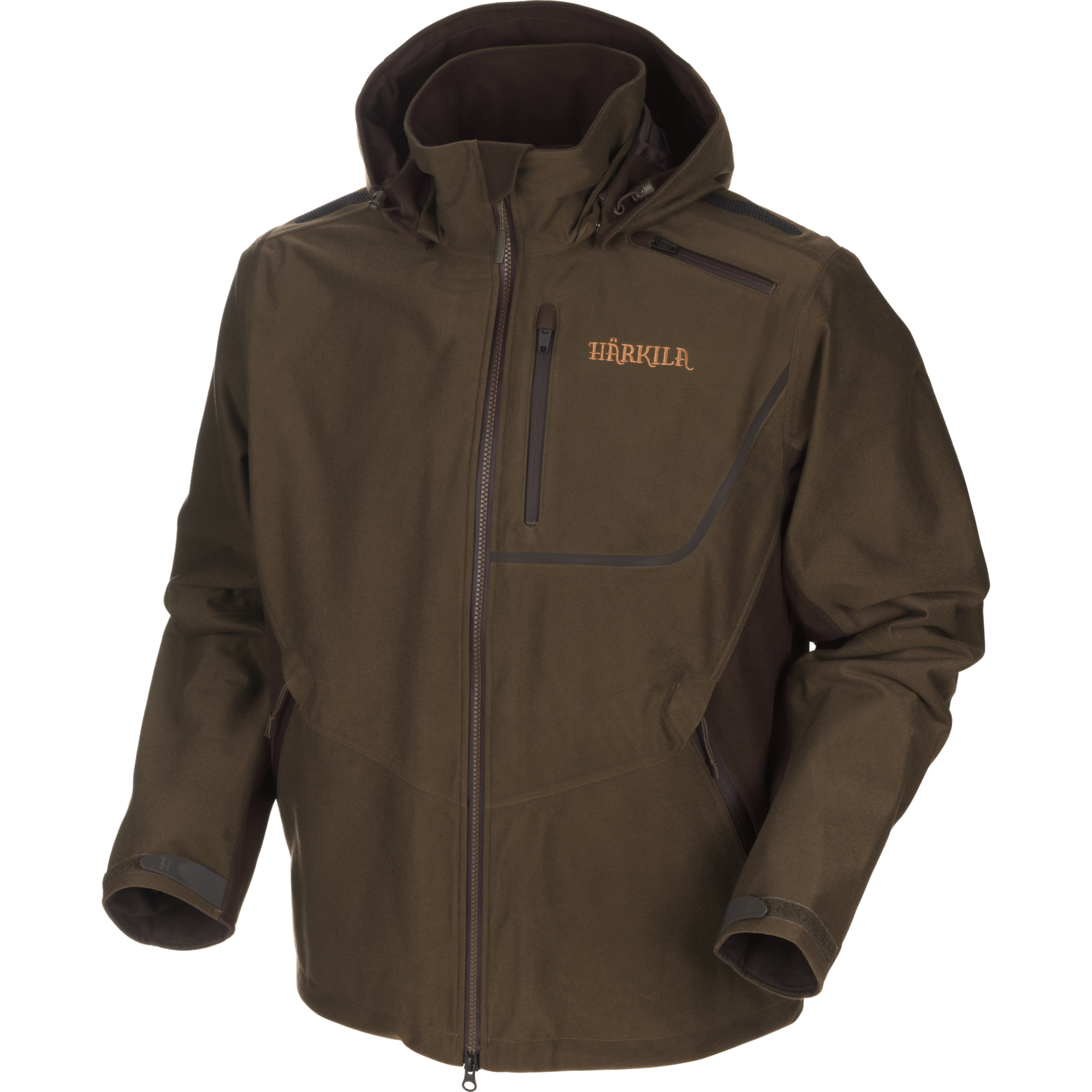 Stl. 48 - Mountain Hunter jacka Hunting green/Shadow brown - Härkila - Bytesvara