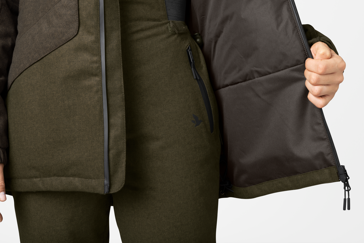 Avail Aya Isolerad jacka Pine green/Demitasse brown - Seeland