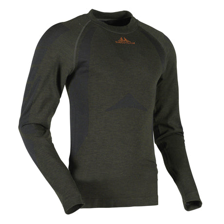 Titan Merino Tröja - Base Layer Hunting Green – Swedteam
