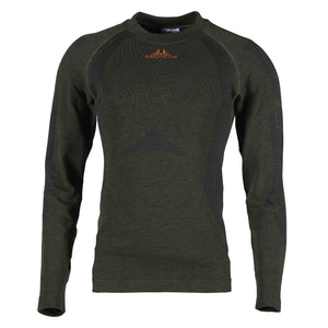 Titan Merino Tröja - Base Layer Hunting Green – Swedteam