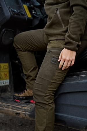 Fjell Byxor Kvinnor Dark olive/Willow green - Härkila