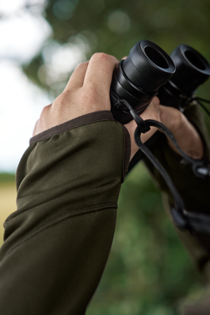 Deer Stalker Fleece-huvtröja med full dragkedja Willow green - Härkila