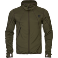 Deer Stalker Fleece-huvtröja med full dragkedja Willow green - Härkila