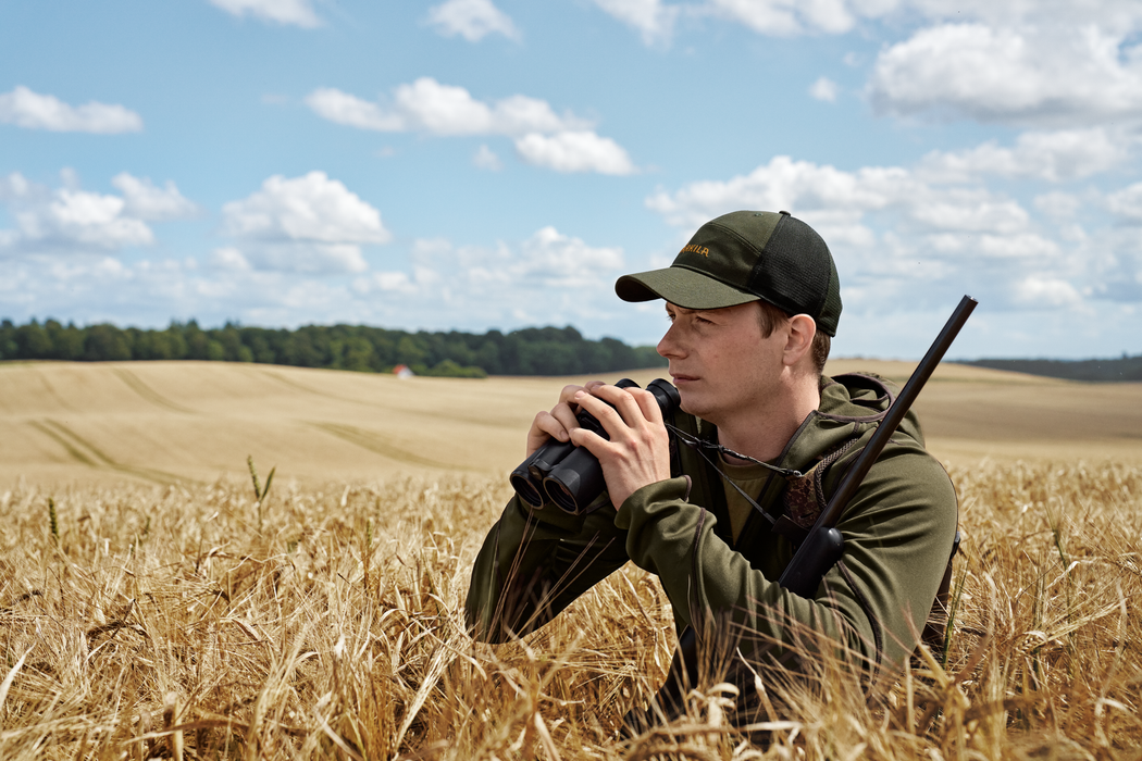 Deer Stalker Fleece-huvtröja med full dragkedja Willow green - Härkila