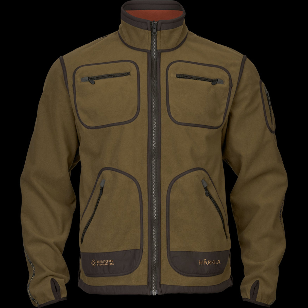 Kamko Fleece Dark olive/Arabian spice - Härkila