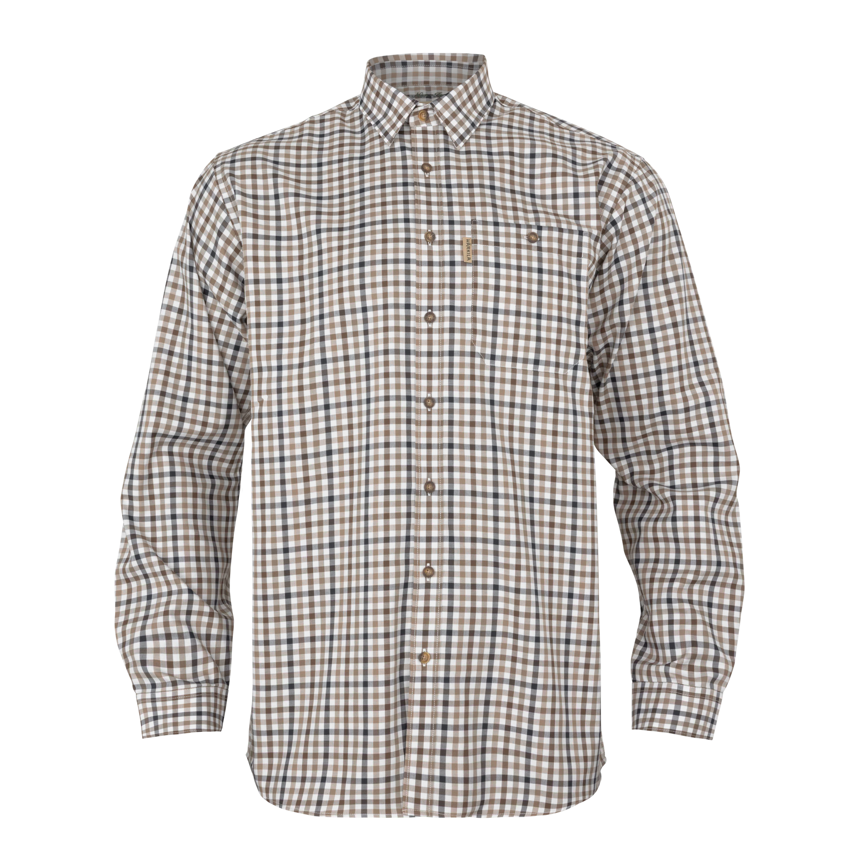 Milford skjorta - Blue/Beige Check – Härkila