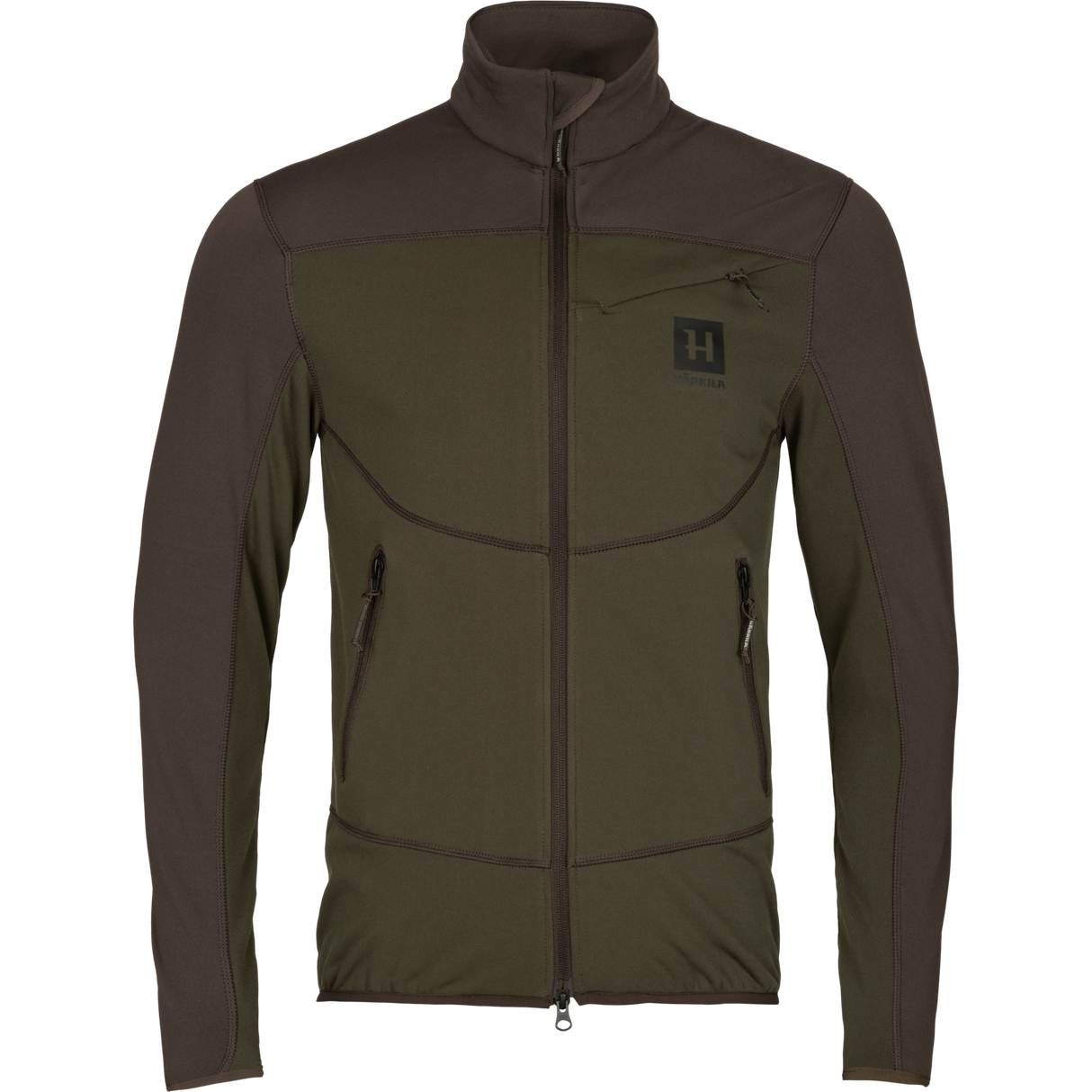 Olaf fleecejacka Willow green/Shadow grey - Härkila