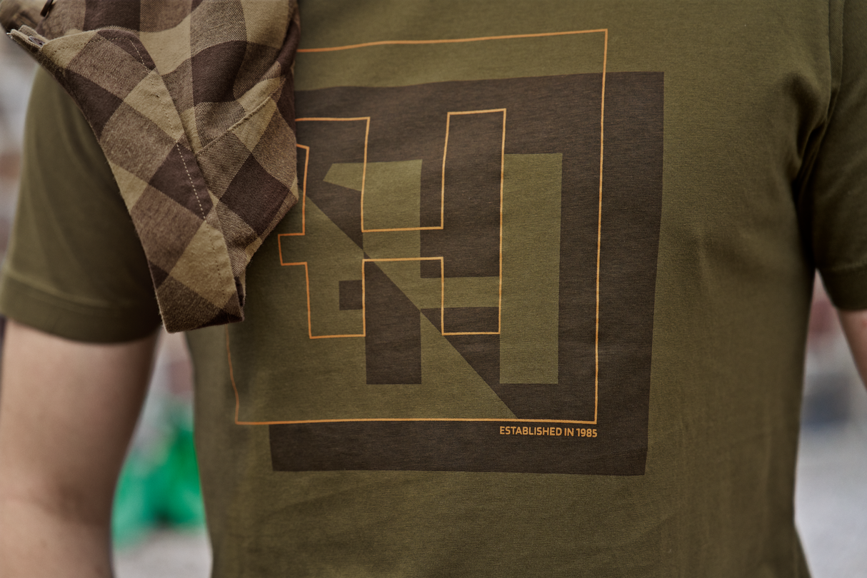 H-logo S/S T-shirt Mörk oliv - Härkila