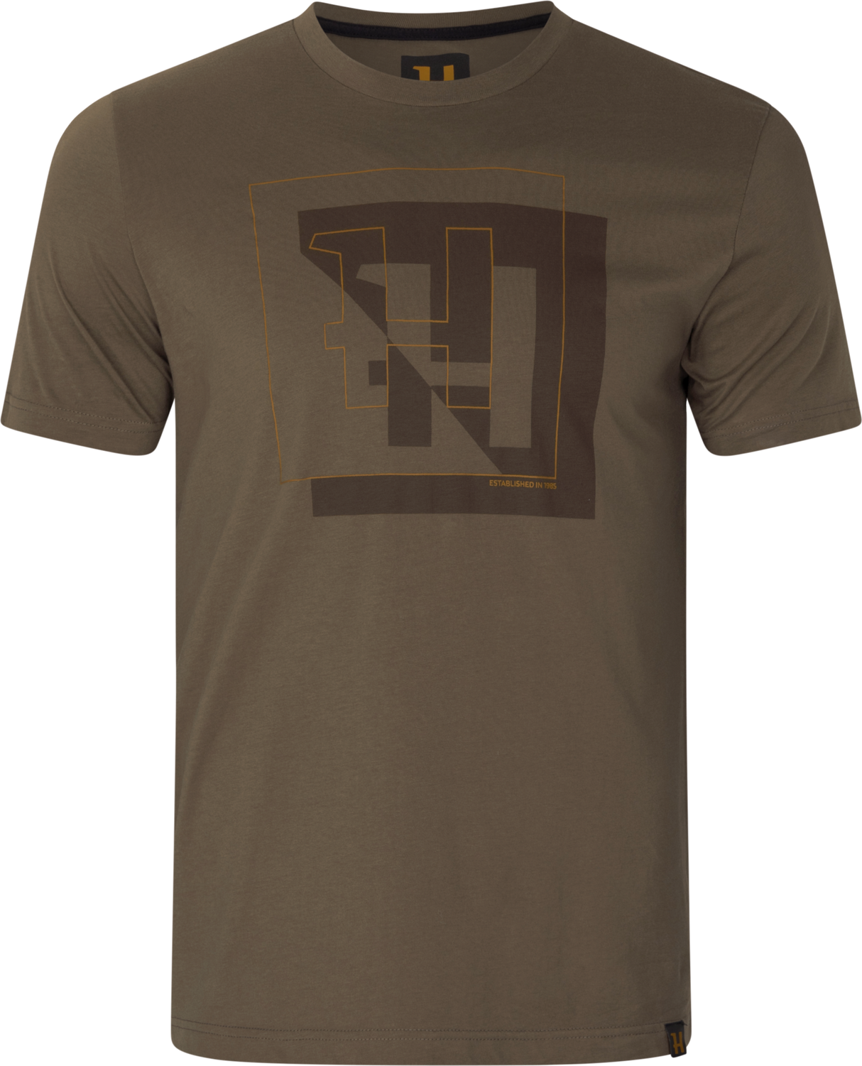H-logo kortärmad T-shirt Major brown