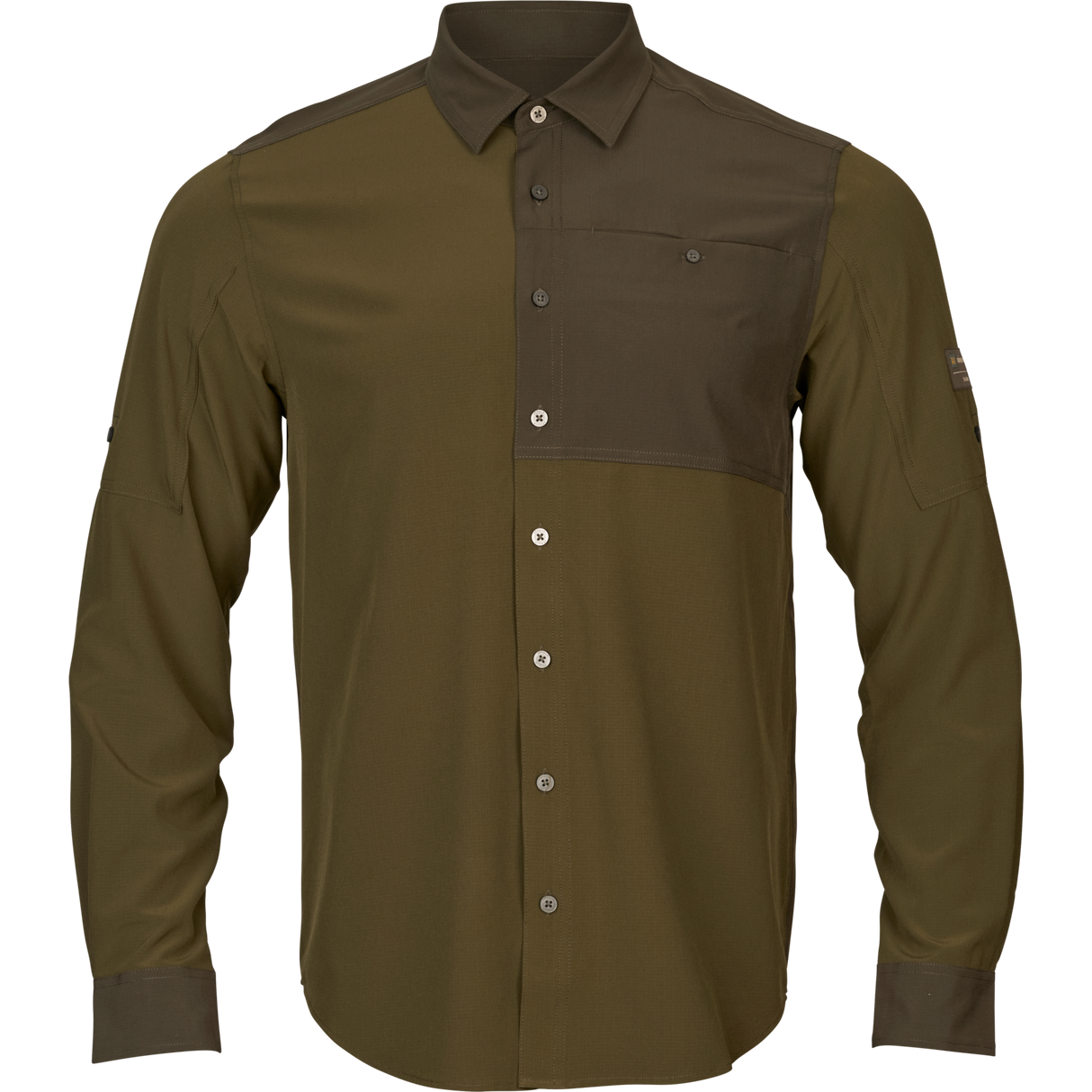 Logmar Lättviktig L/S-skjorta Dark olive/Willow green - Härkila