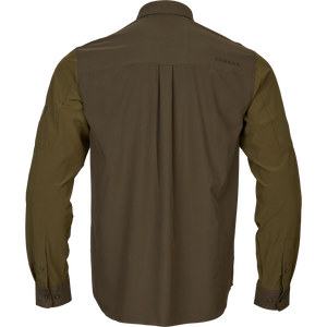 Logmar Lättviktig L/S-skjorta Dark olive/Willow green - Härkila