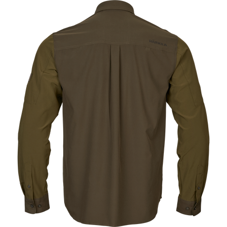 Logmar Lättviktig L/S-skjorta Dark olive/Willow green - Härkila