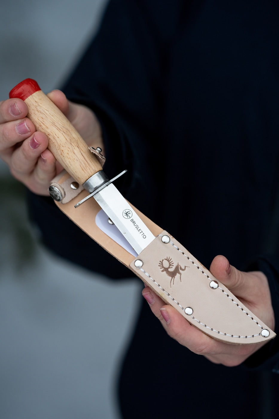 Kniv Speider trubbig spets – Brusletto